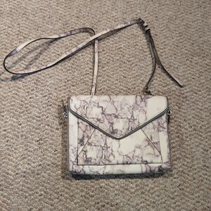 Rebecca Minkoff Avery Marble Print Envelope Crossbody Purse Bag